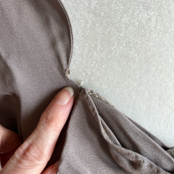 Vintage Taupe Long Sleeve Dress - Picture 5 of 8